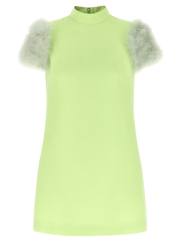 Valentino Garavani 65% virgin wool dress in green