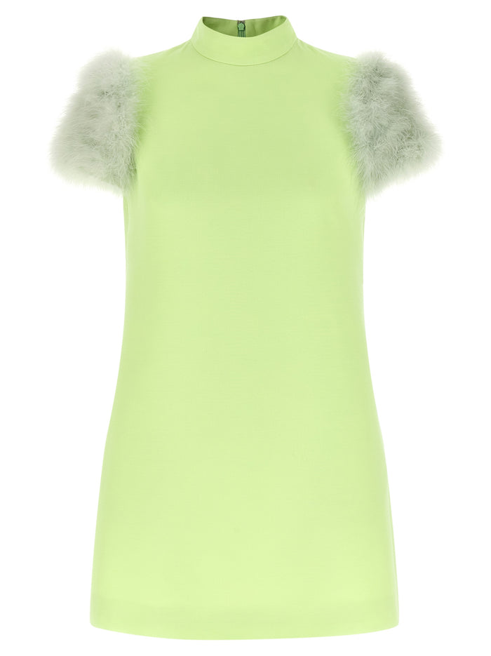 Valentino Garavani 65% virgin wool dress in green