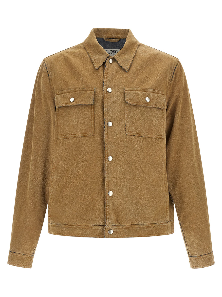 MM6 Maison Margiela 100% Cotton jacket in beige