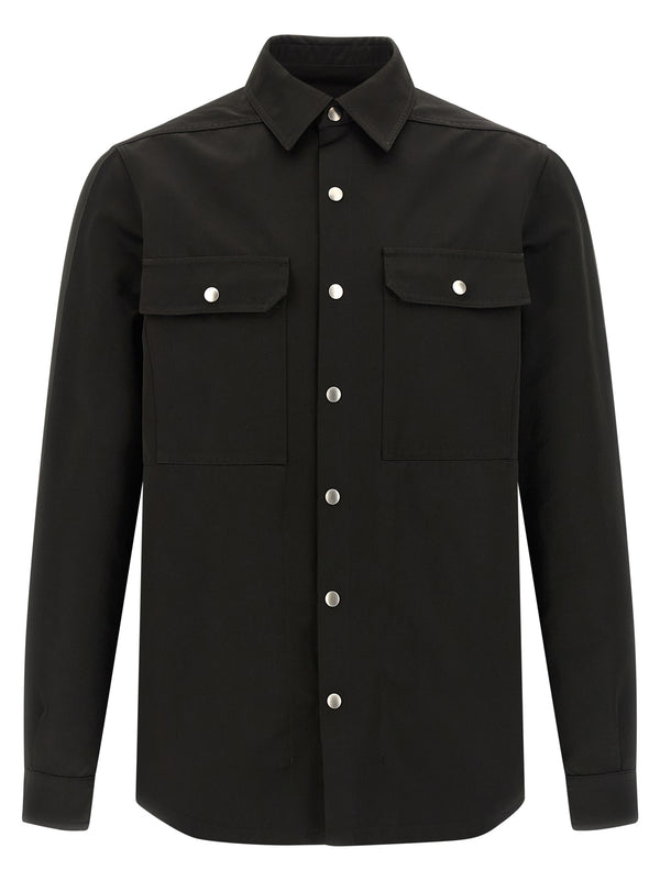 Rick Owens 100% polyester shirt in black