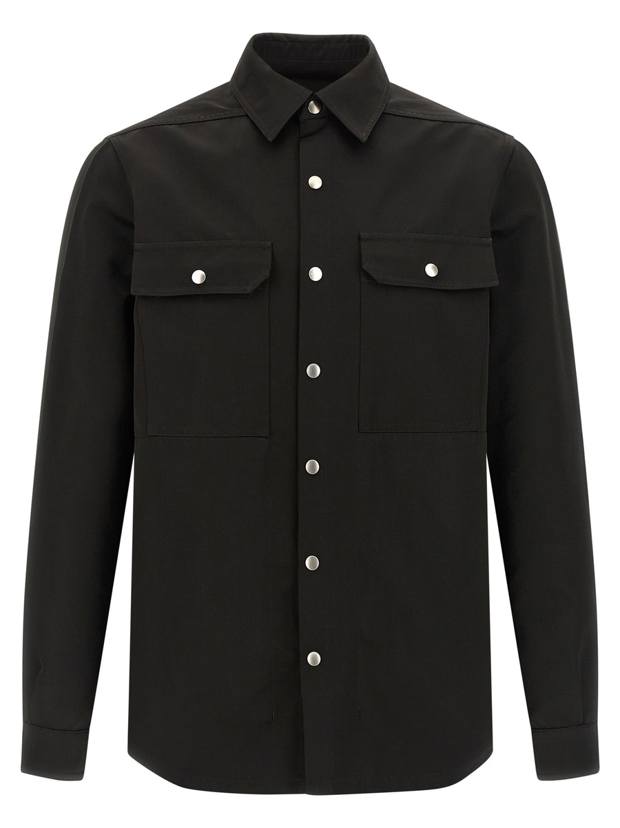 Rick Owens 100% polyester shirt in black