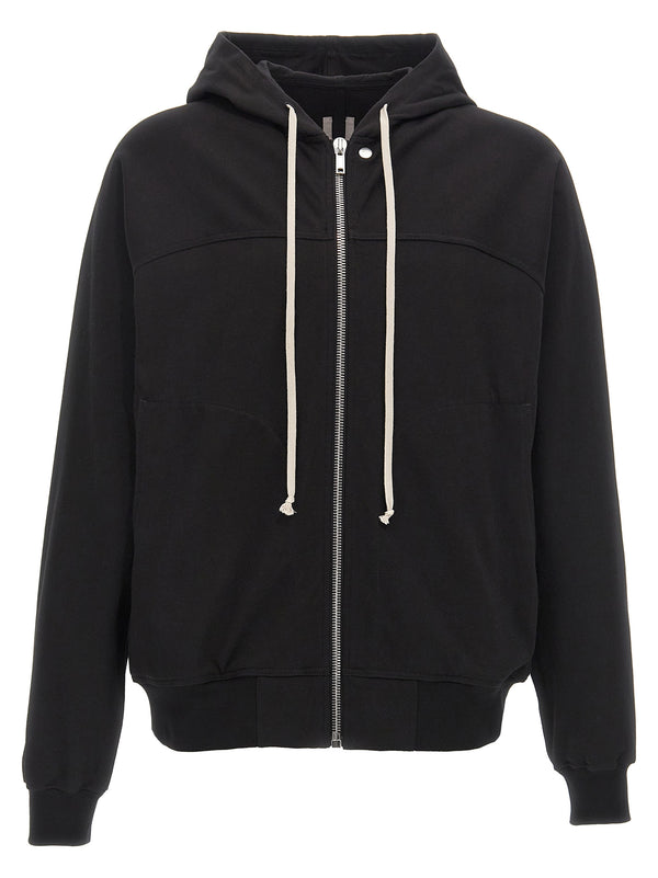 Rick Owens 100% Cotton hoodie in black