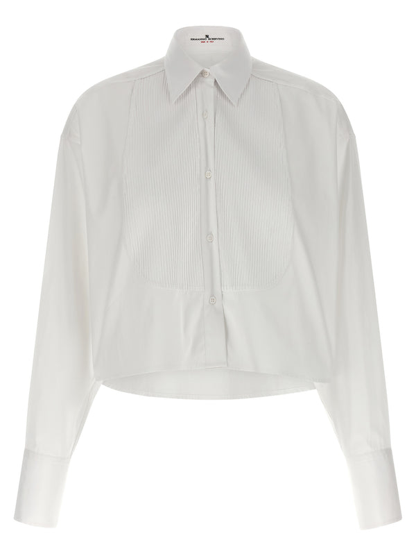 Ermanno Scervino 100% Cotton blouse in white
