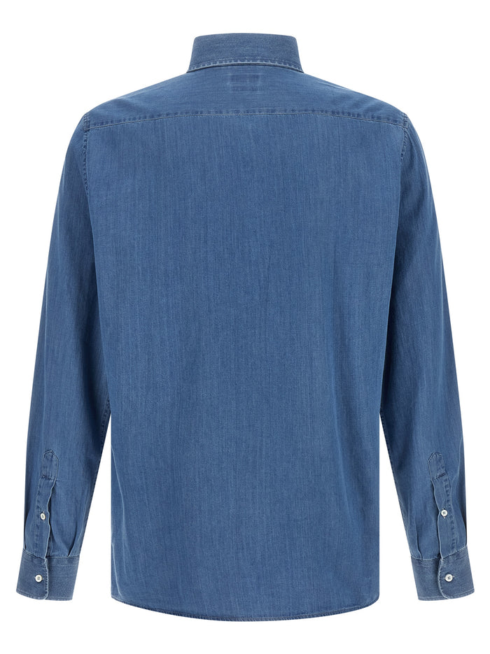 Brunello Cucinelli 100% Cotton shirt in blue — view 2