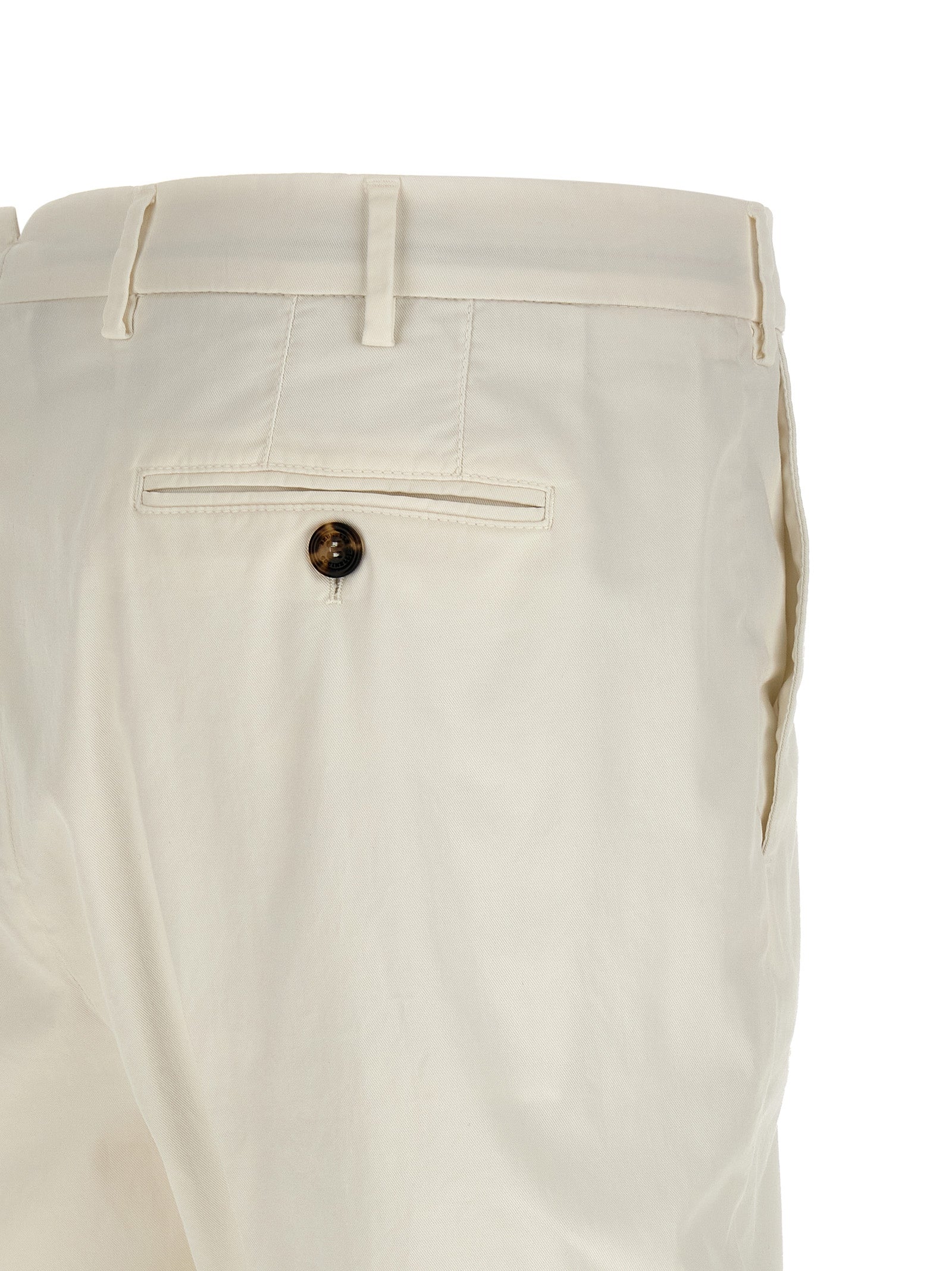Brunello Cucinelli 97% cotton trousers in white — view 4