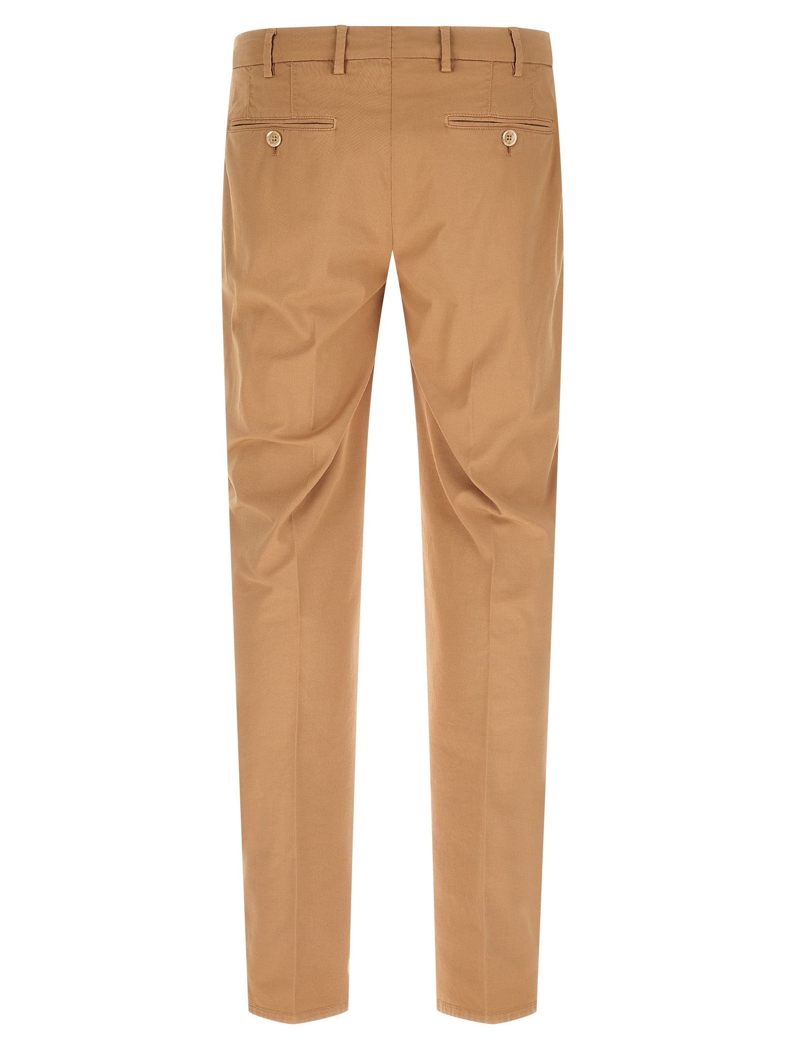 Brunello Cucinelli 97% Cotton trousers in beige — view 2