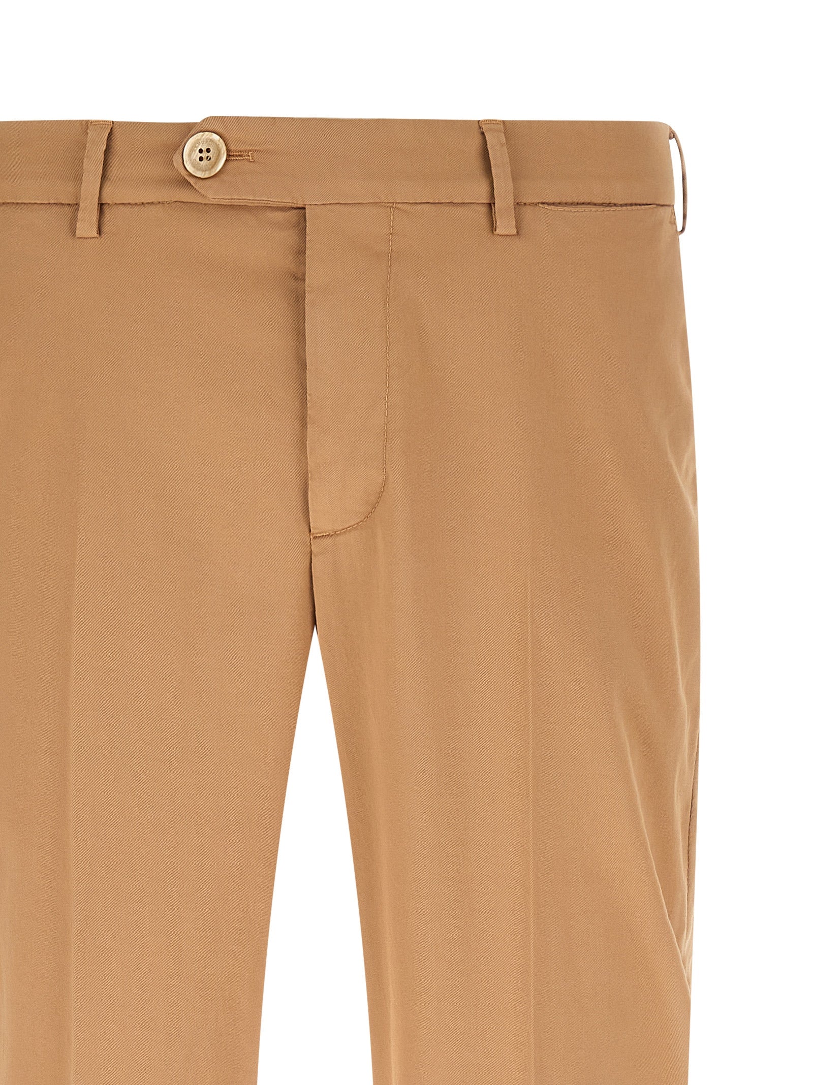 Brunello Cucinelli 97% Cotton trousers in beige — view 3