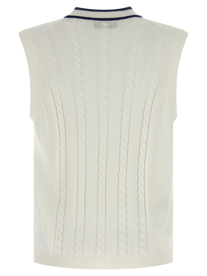 Brunello Cucinelli 100% Cotton tank top in white — view 2