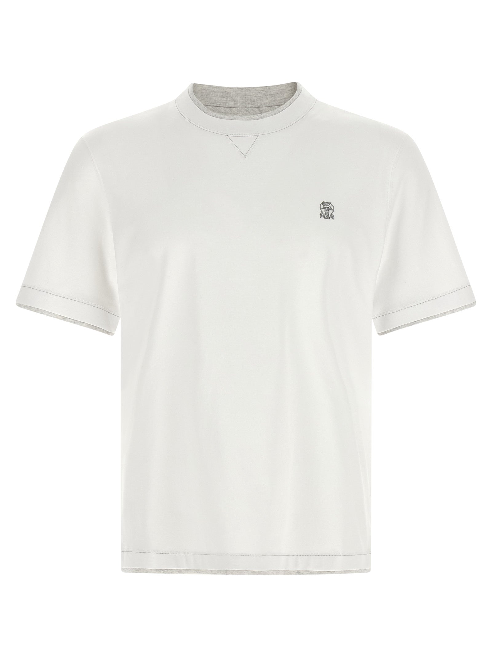 Brunello Cucinelli 100% Cotton t-shirt in white