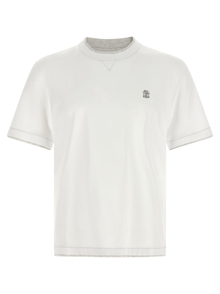 Brunello Cucinelli 100% Cotton t-shirt in white
