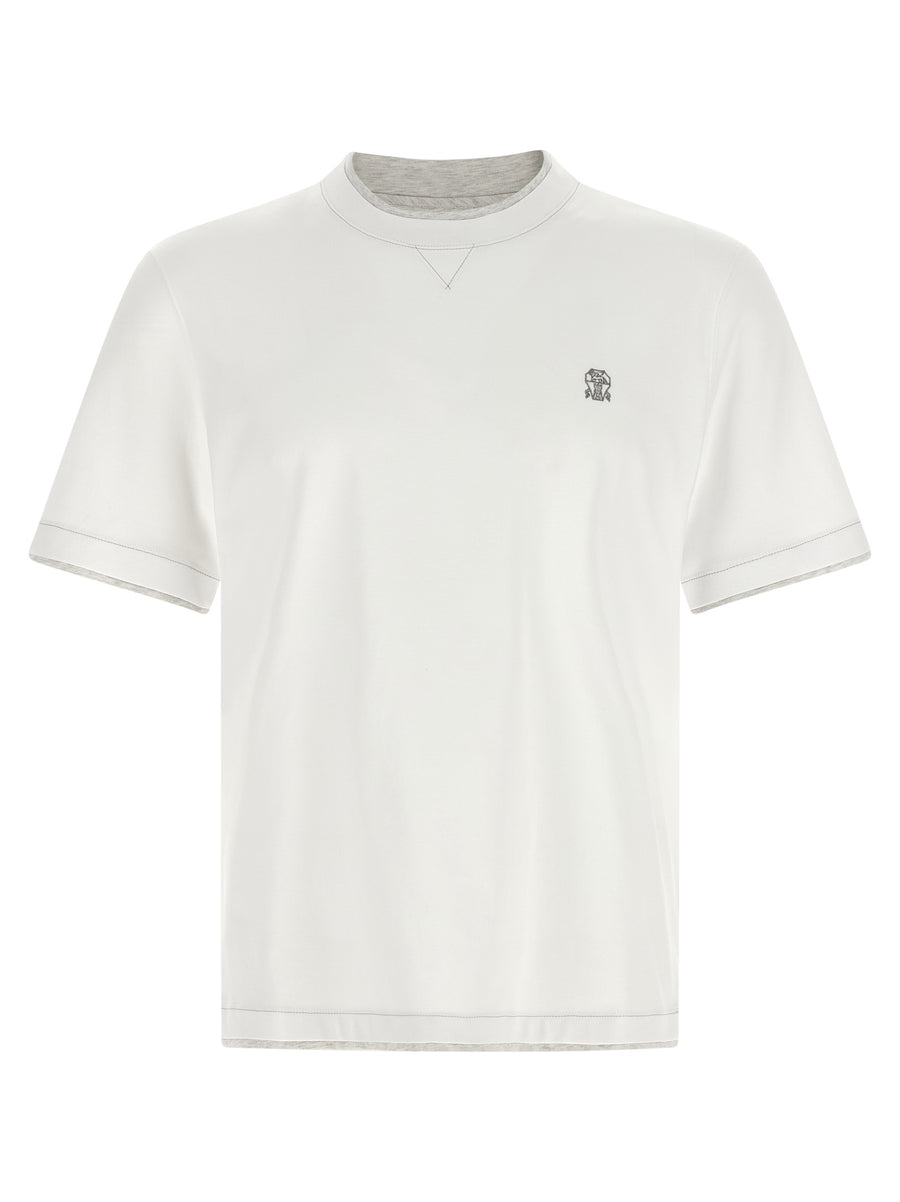 Brunello Cucinelli 100% Cotton t-shirt in white