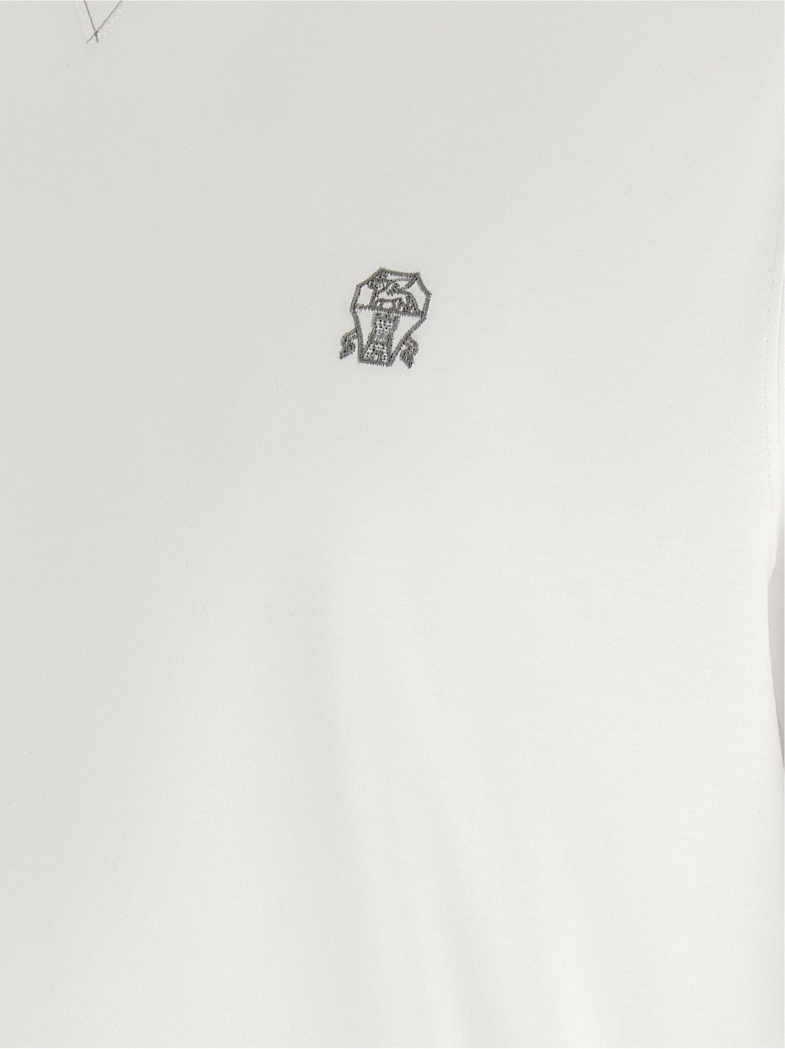 Brunello Cucinelli 100% Cotton t-shirt in white — view 4