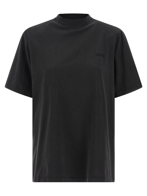 The Attico 100% Cotton t-shirt in black