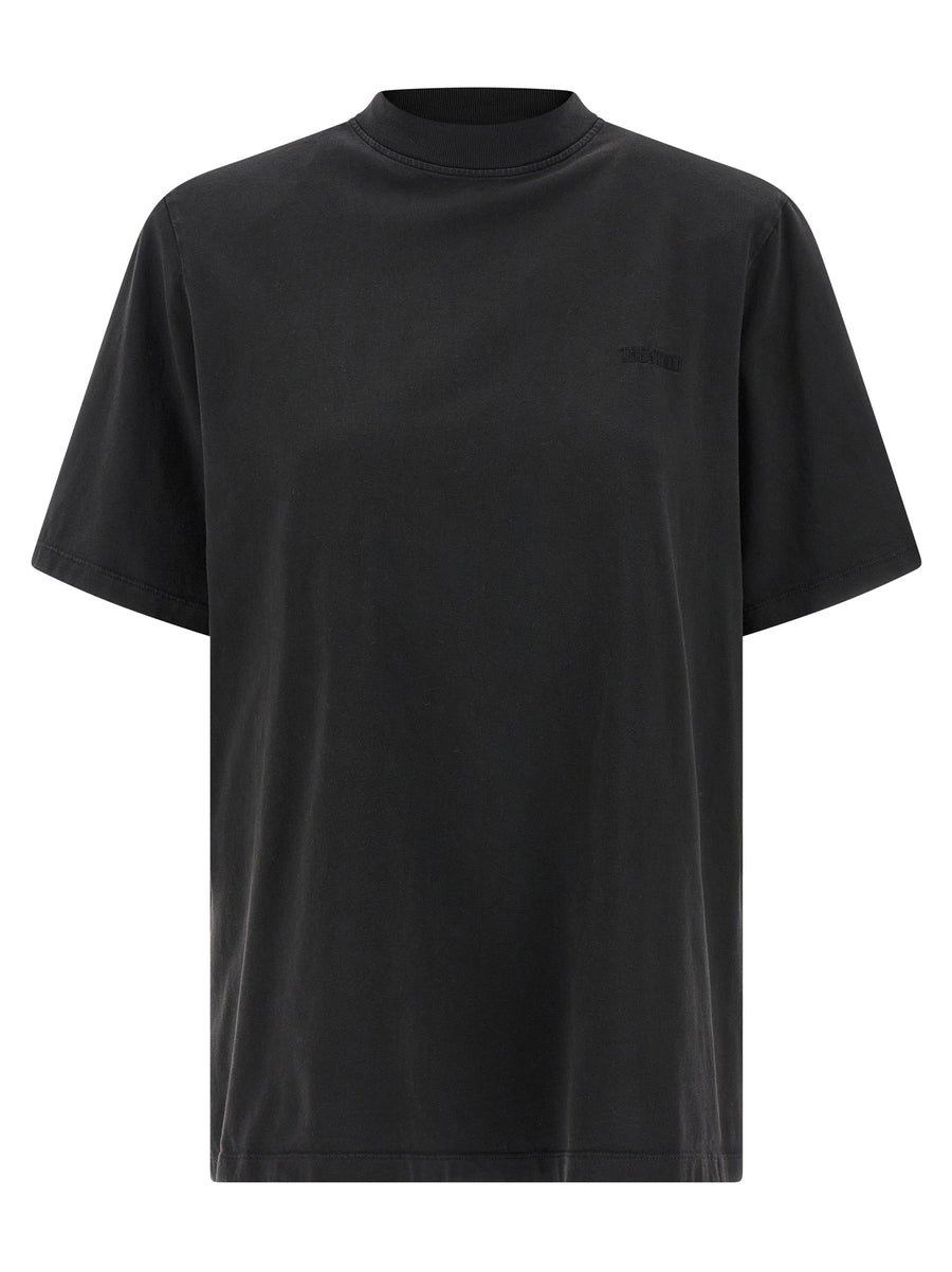The Attico 100% Cotton t-shirt in black