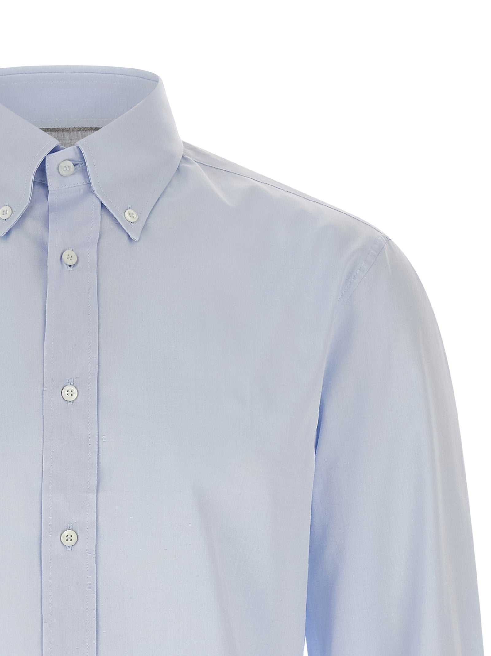 Brunello Cucinelli 100% Cotton shirt in blue — view 3