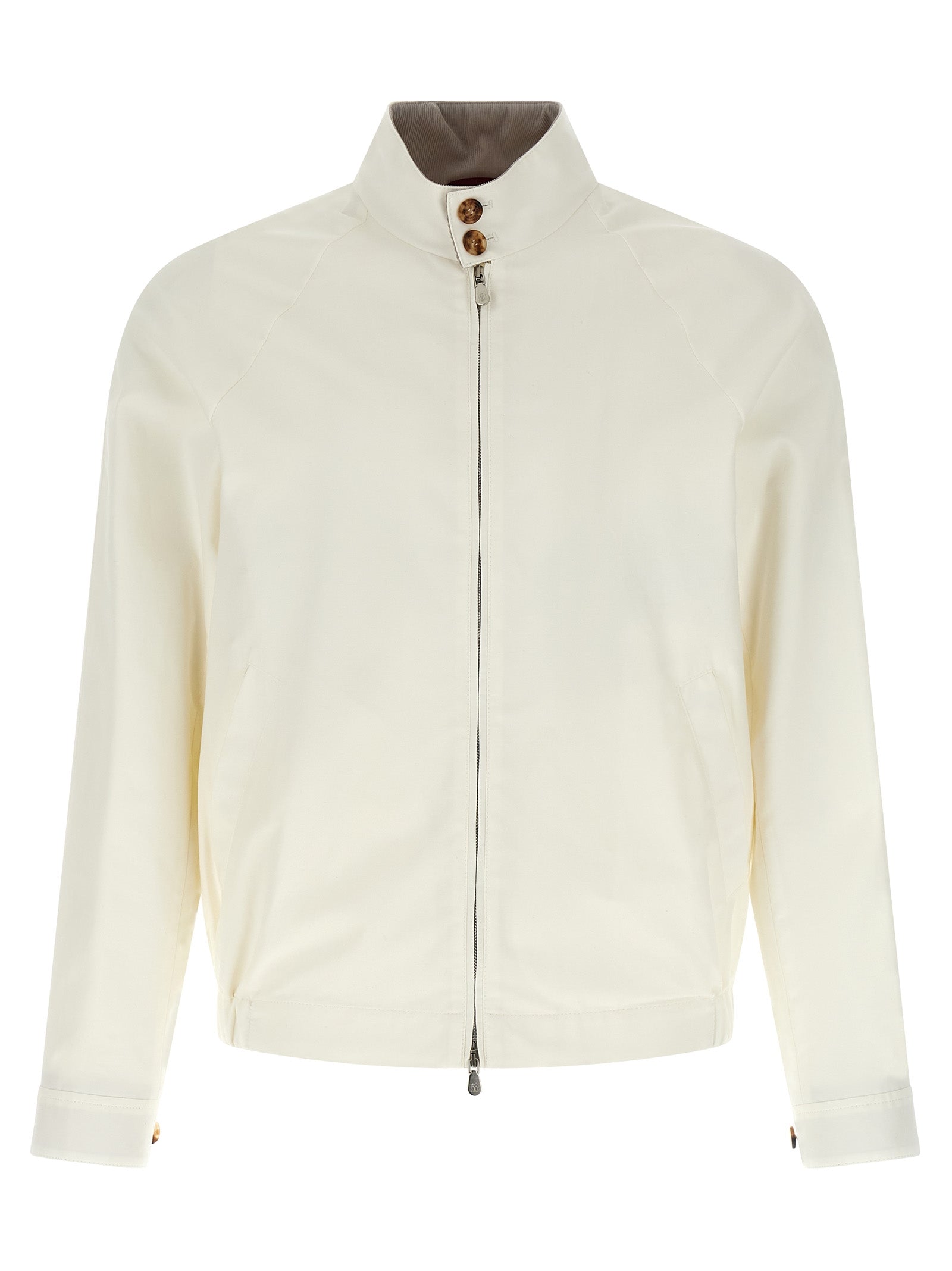Brunello Cucinelli 67% cotton jacket in white