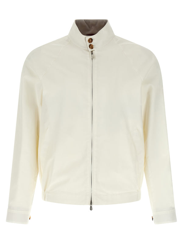 Brunello Cucinelli 67% cotton jacket in white