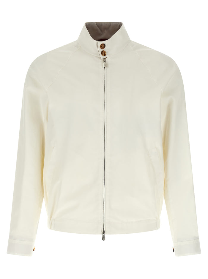 Brunello Cucinelli 67% cotton jacket in white
