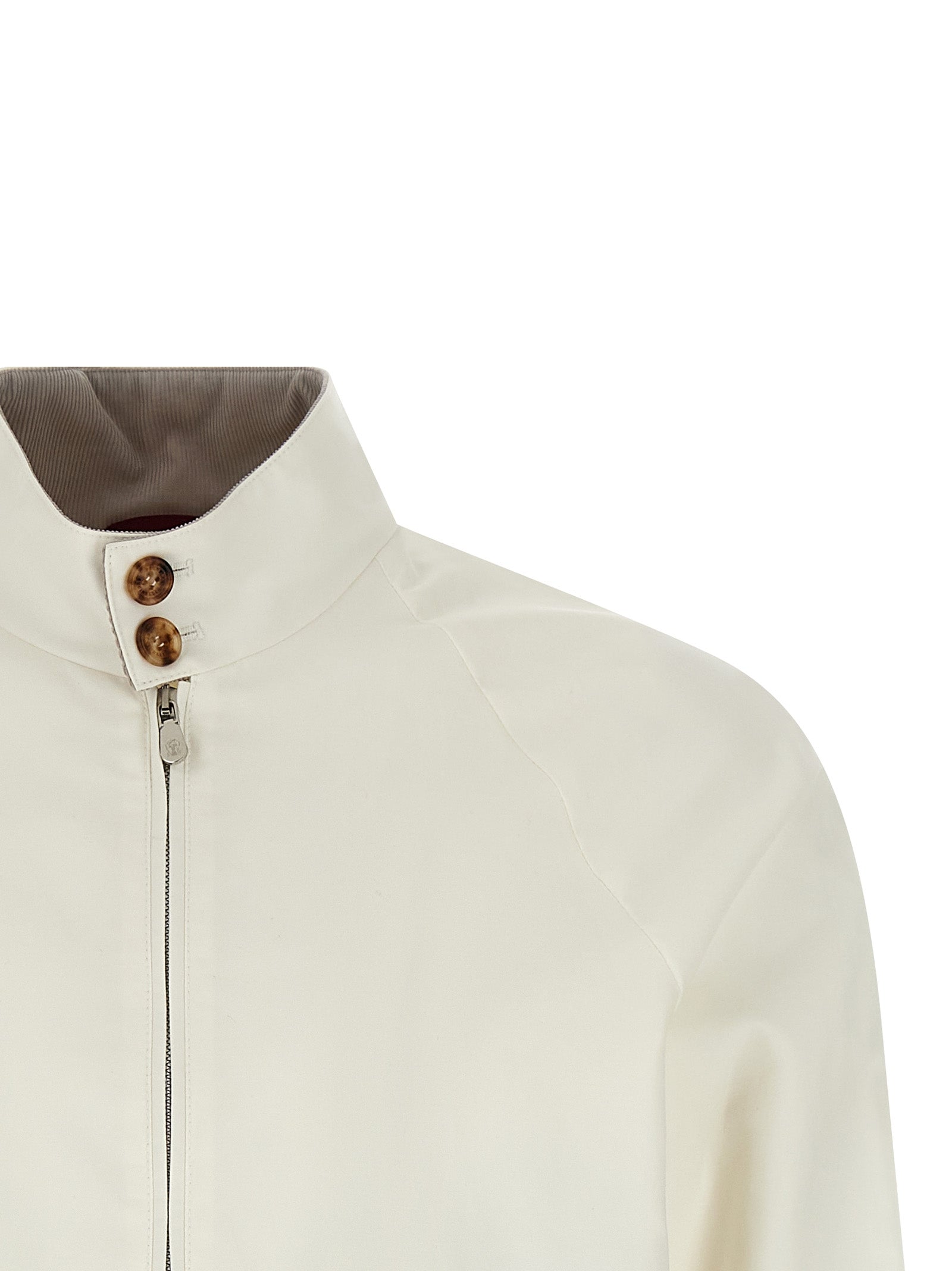Brunello Cucinelli 67% cotton jacket in white — view 3