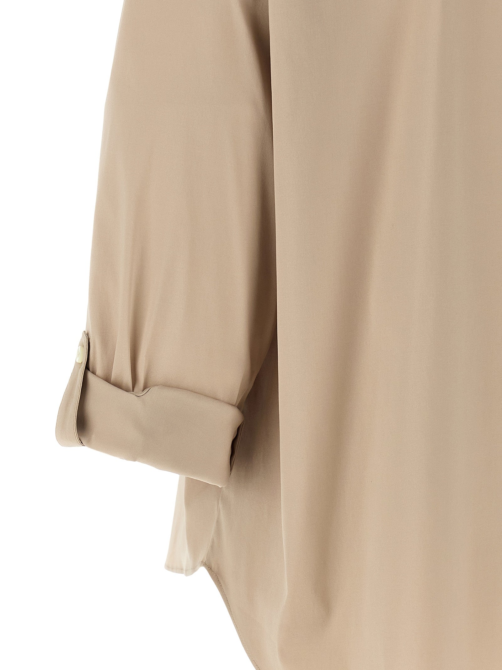 Brunello Cucinelli 72% cotton shirt in beige — view 4