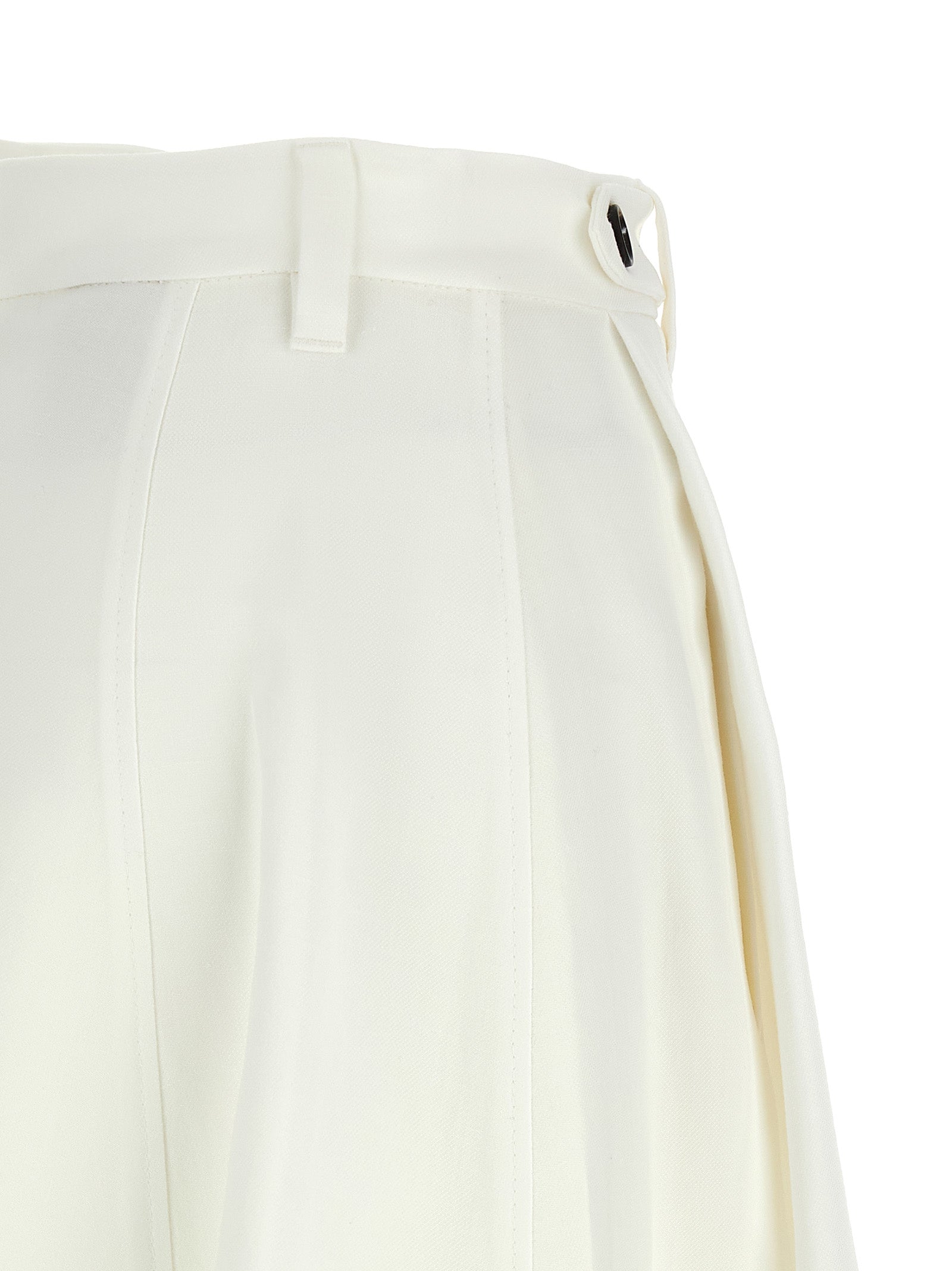 Brunello Cucinelli 72% viscose skirt in white — view 4