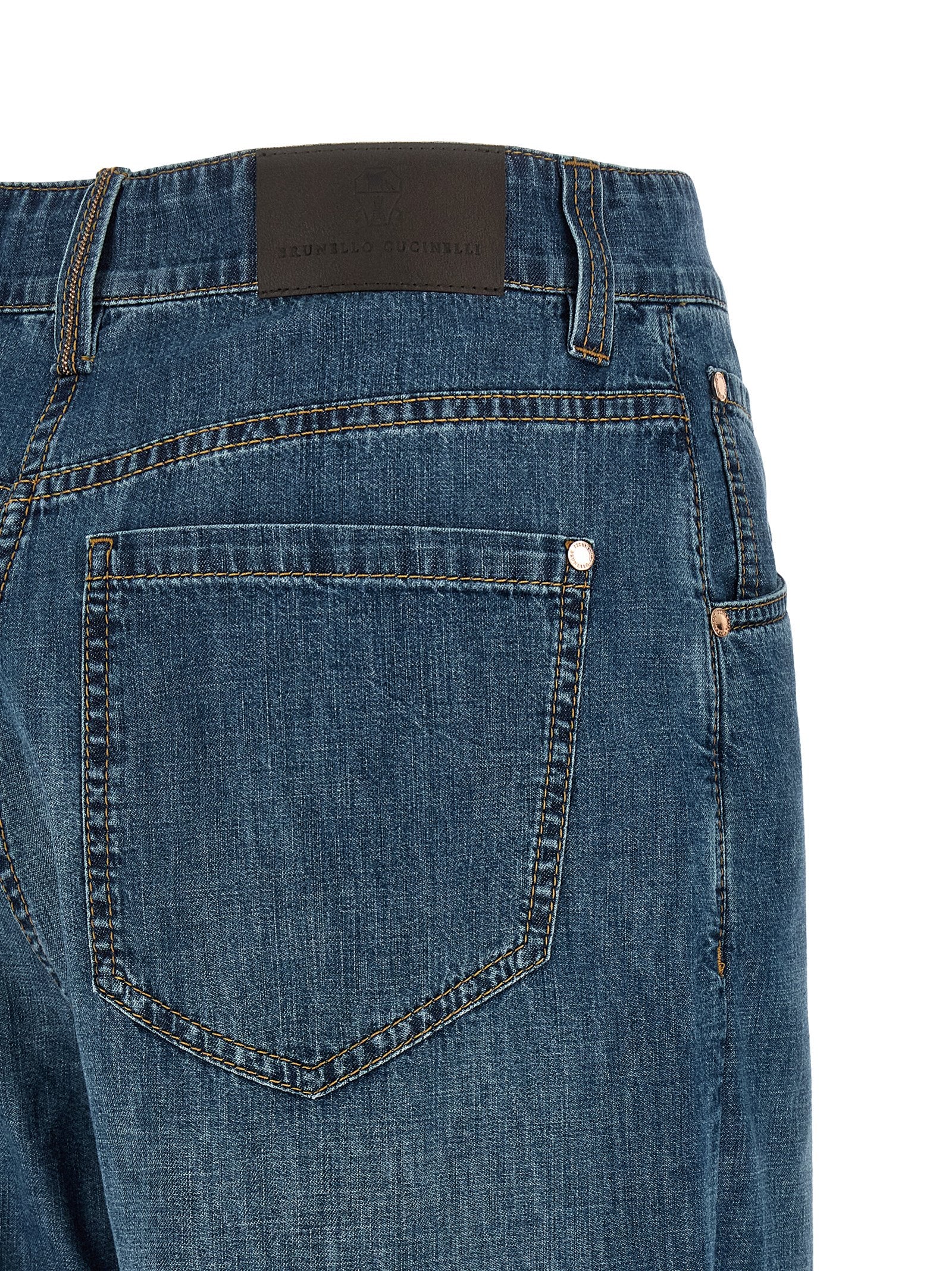 Brunello Cucinelli 100% Cotton jeans in blue — view 4