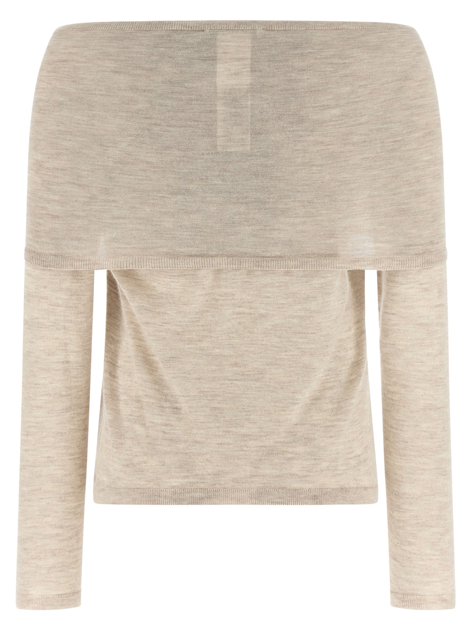 Max Mara 100% cashmere sweater in beige — view 3