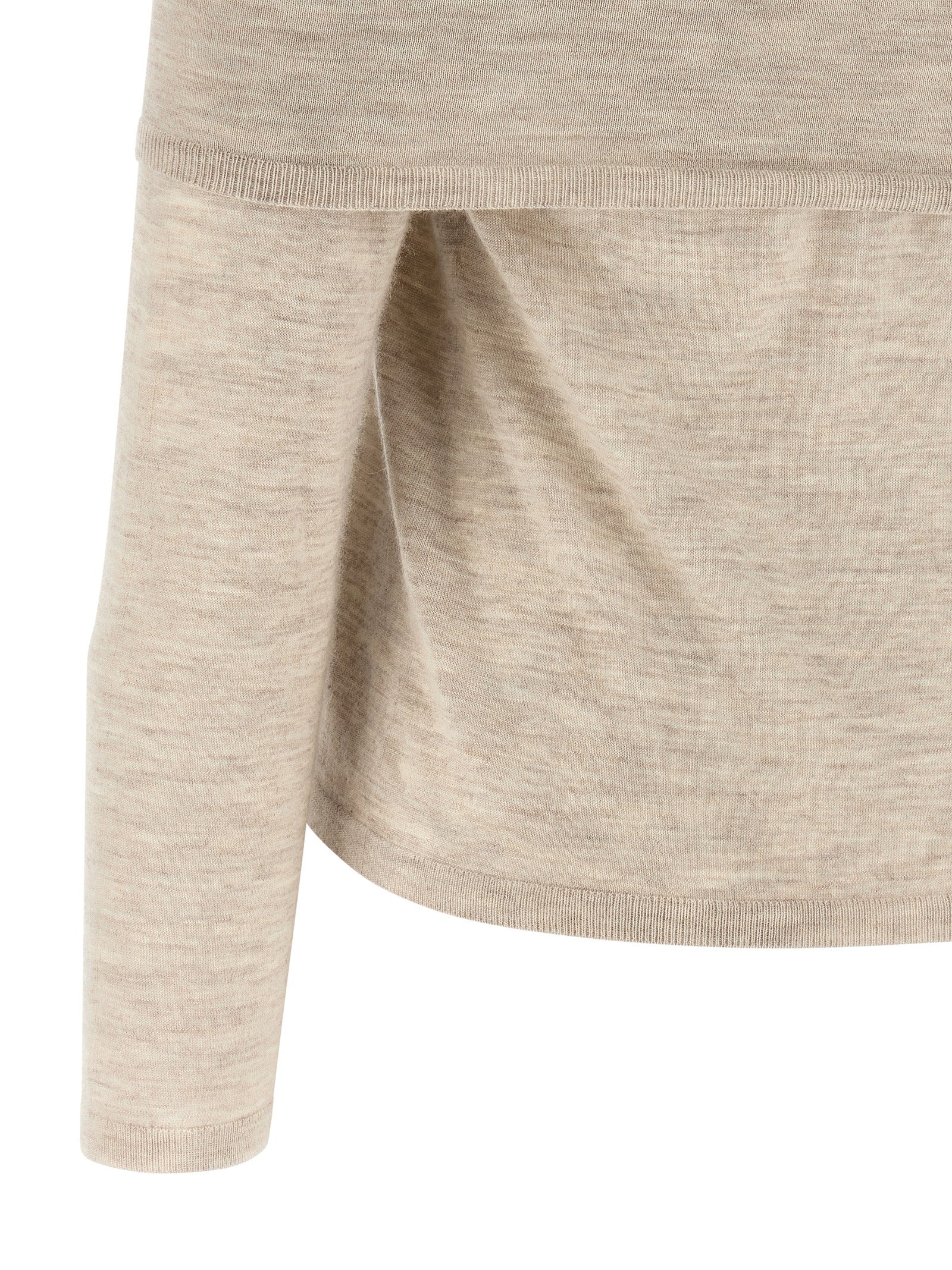 Max Mara 100% cashmere sweater in beige — view 5