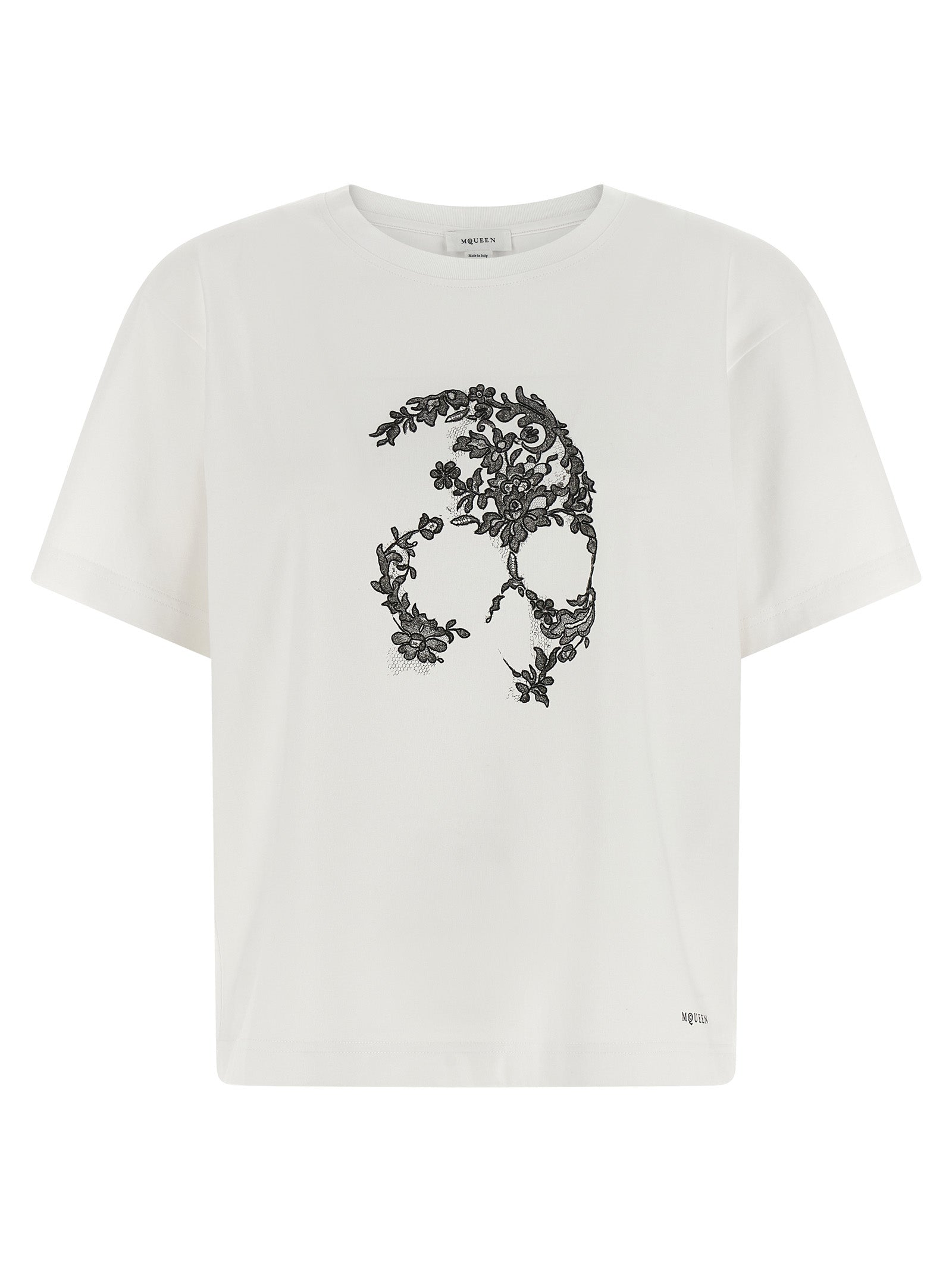 Alexander McQueen 100% cotton t-shirt in white