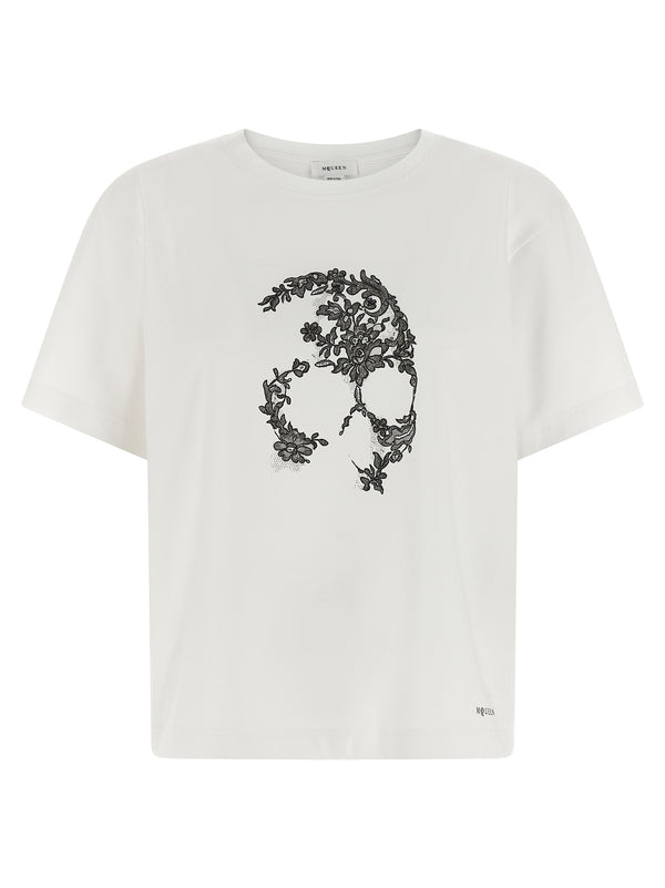 Alexander McQueen 100% cotton t-shirt in white