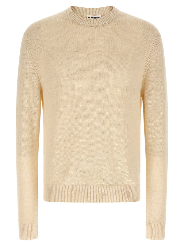 Jil Sander 50% hemp sweater in beige