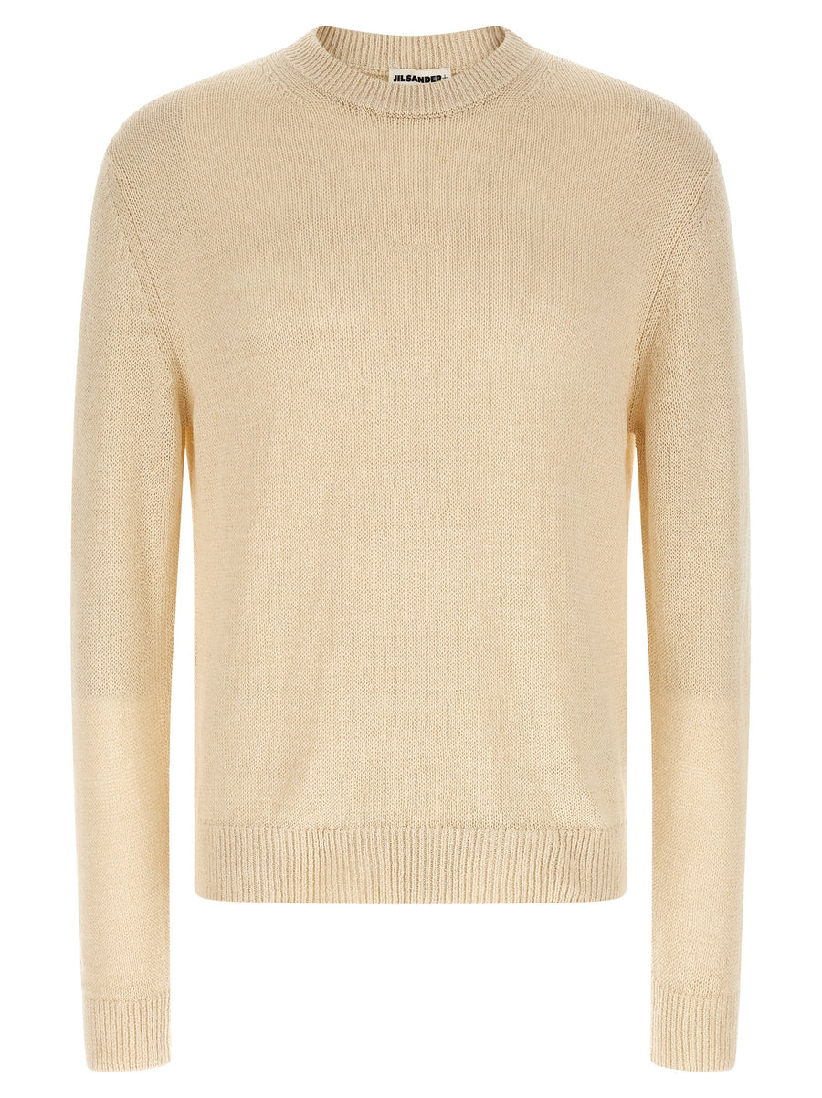 Jil Sander 50% hemp sweater in beige