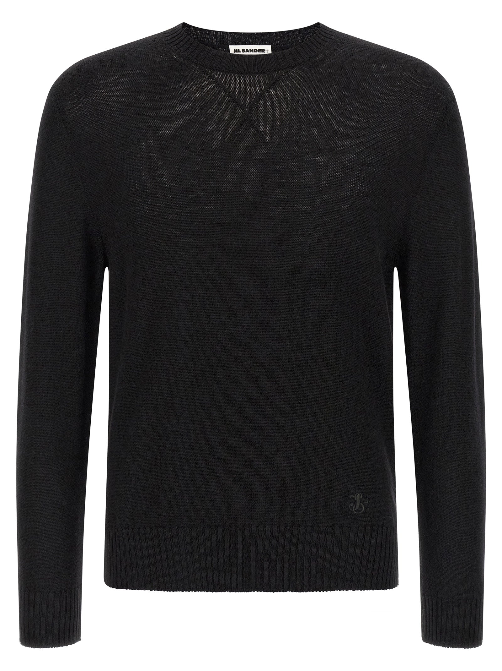 Jil Sander 100% Virgin Wool sweater in black