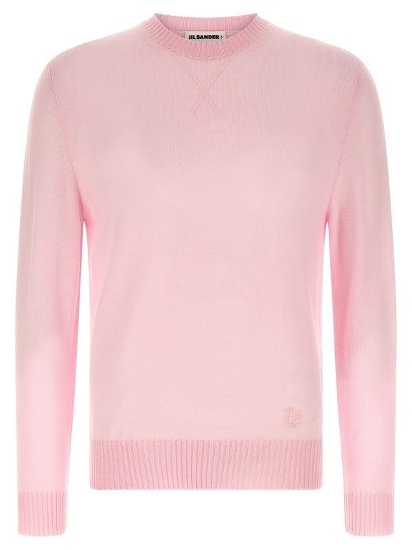 Jil Sander 100% virgin wool sweater in pink