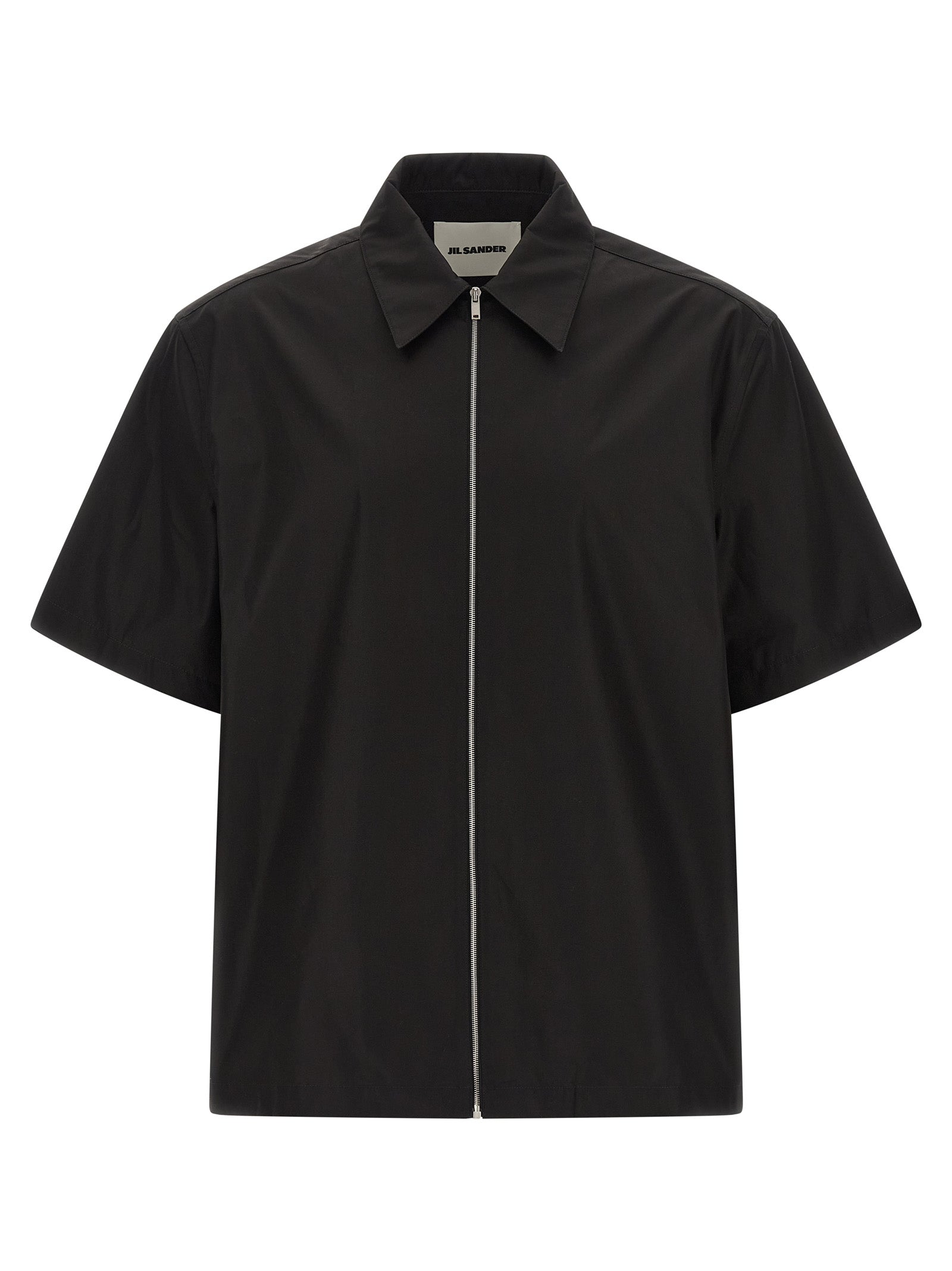 Jil Sander 100% cotton shirt in black