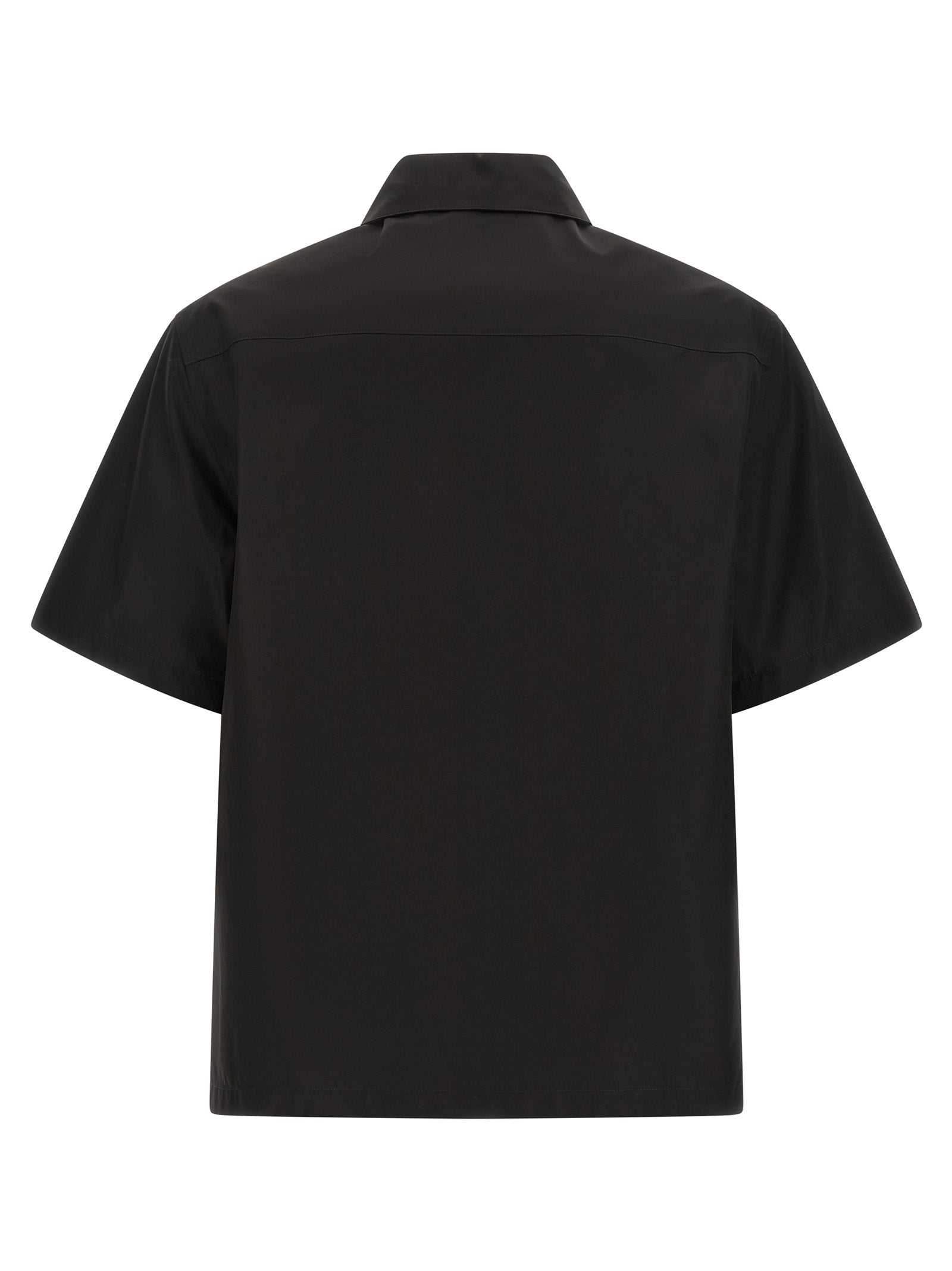 Jil Sander 100% cotton shirt in black — view 2