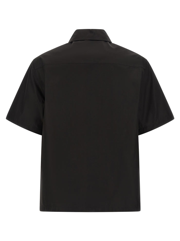 Jil Sander 100% cotton shirt in black — view 2