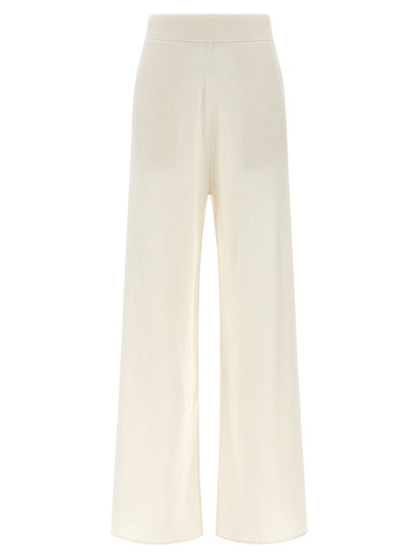 Max Mara 100% cashmere joggers in white