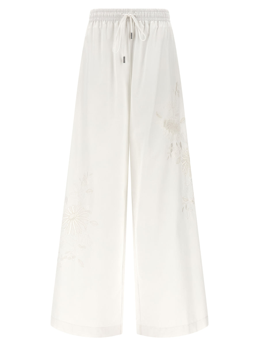 Ermanno Scervino 100% Cotton trousers in white