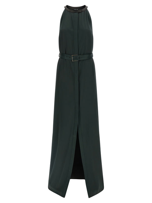 Tom Ford 73% acetate dress in green