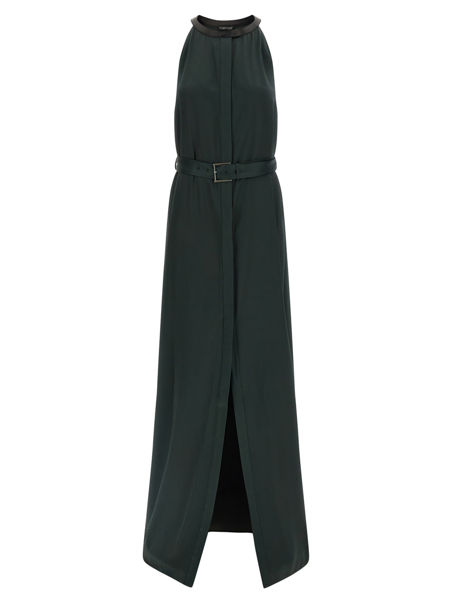 Tom Ford 73% acetate dress in green