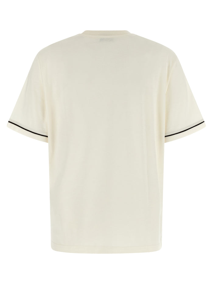 Ferragamo 80% Cotton t-shirt in beige — view 2