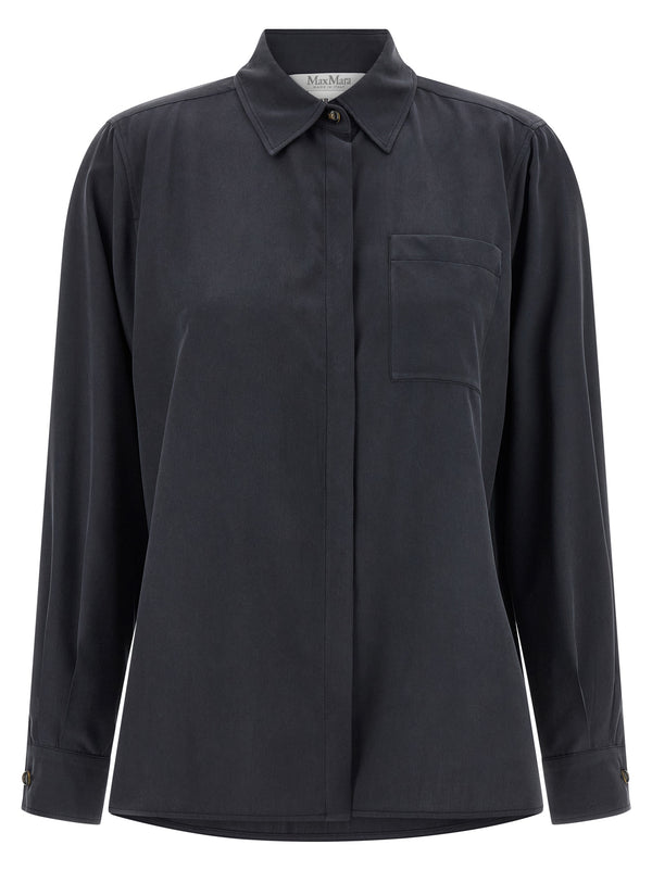 Max Mara 100% Silk shirt in gray