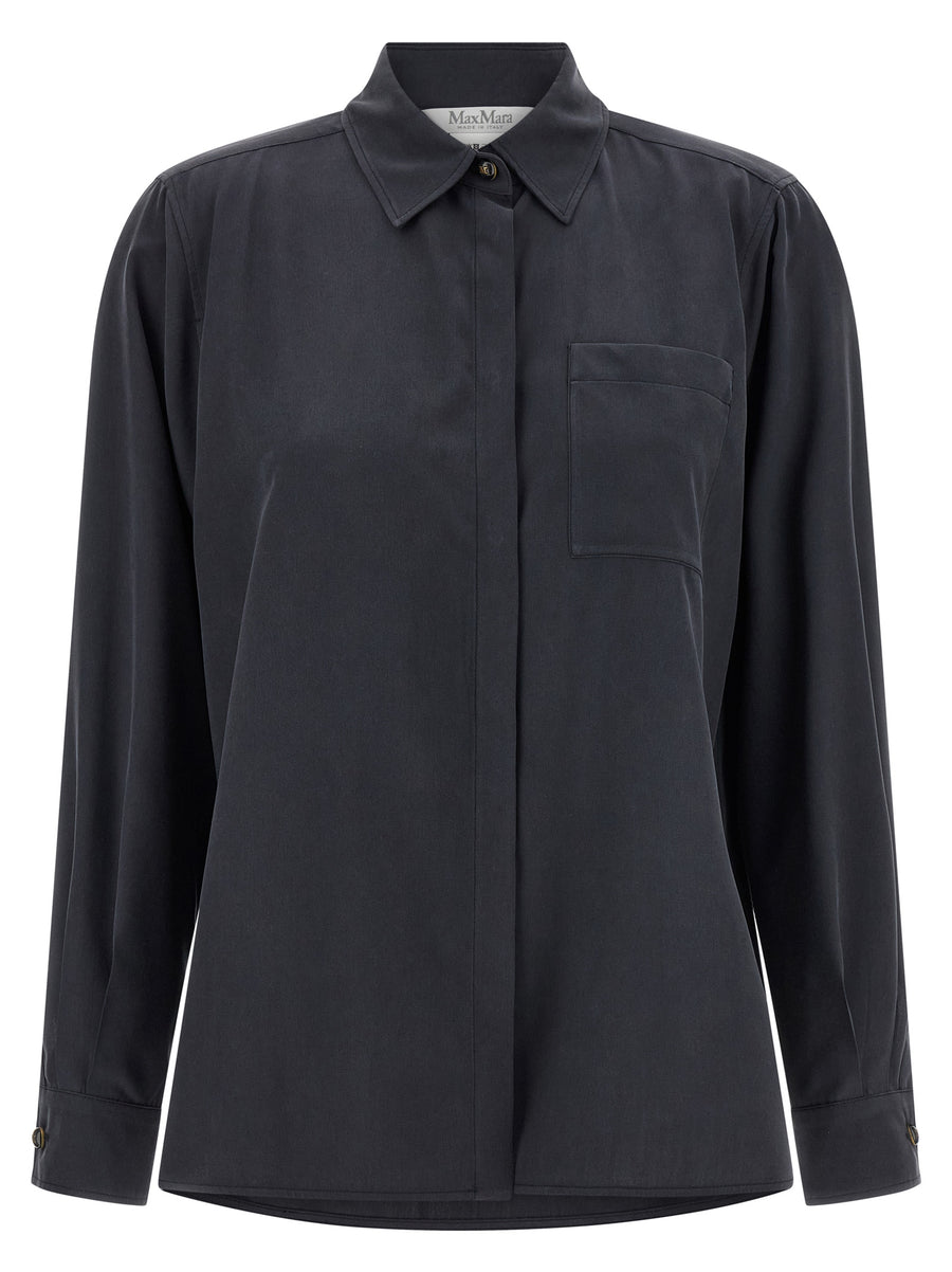 Max Mara 100% Silk shirt in gray