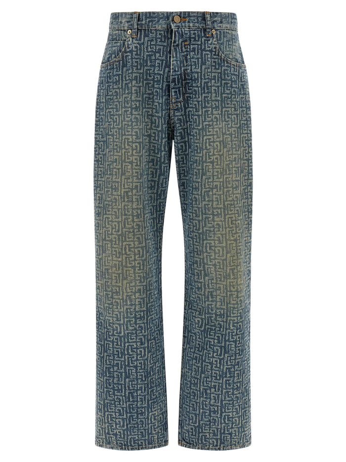 Balmain 100% cotton jeans in blue