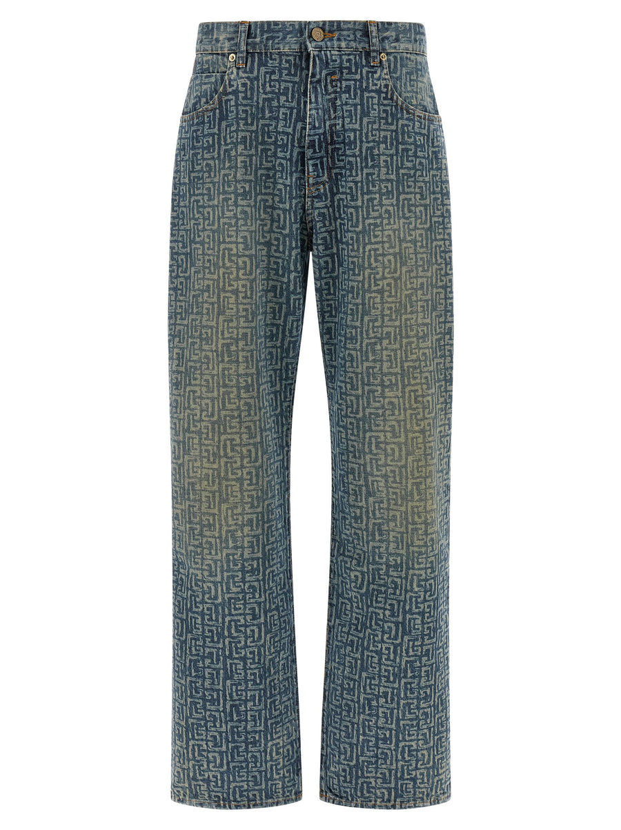 Balmain 100% cotton jeans in blue