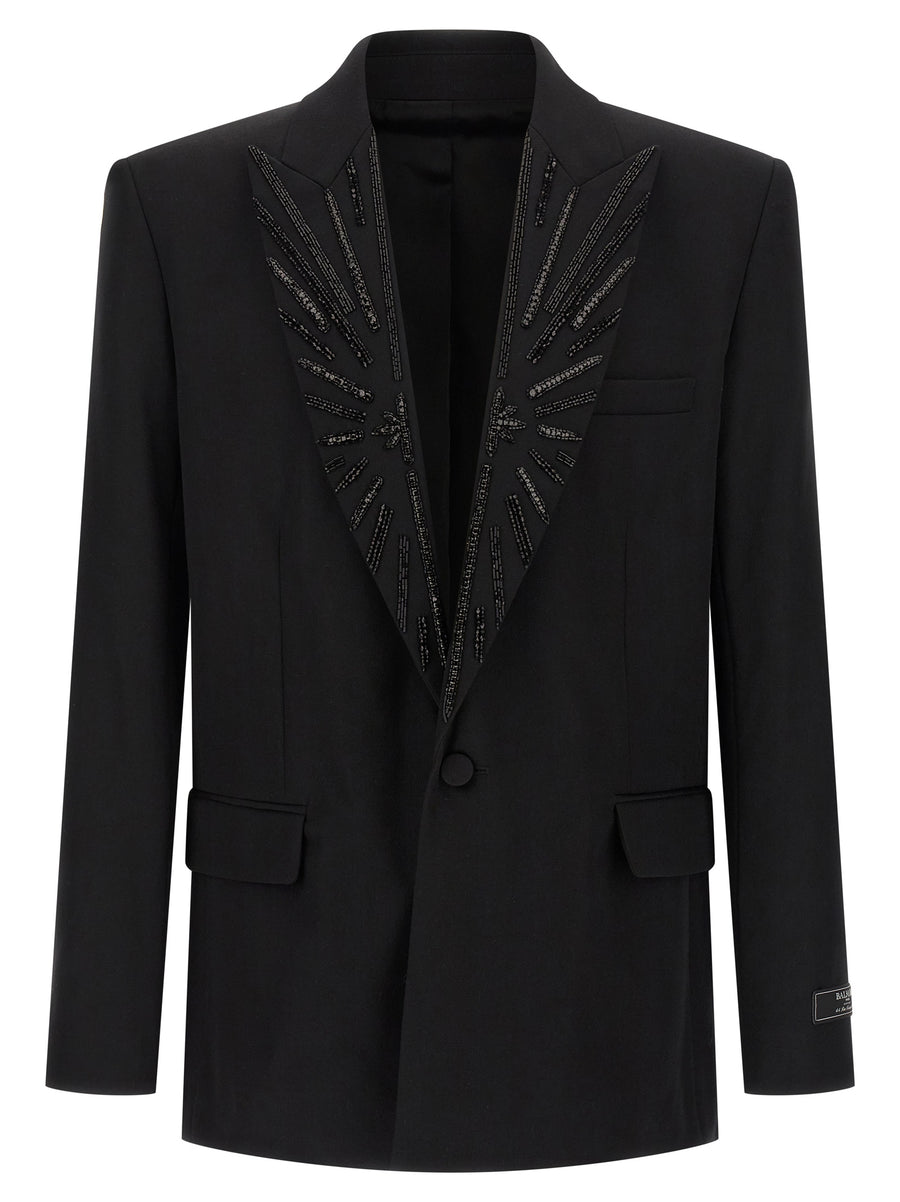 Balmain 100% Virgin Wool blazer in black