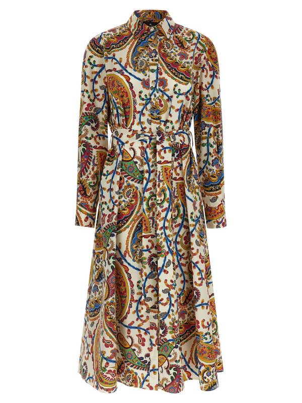 Etro 100% Cotton dress in multicolor