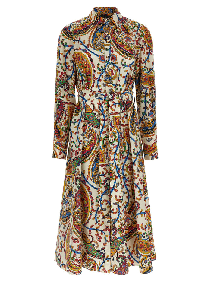 Etro 100% Cotton dress in multicolor
