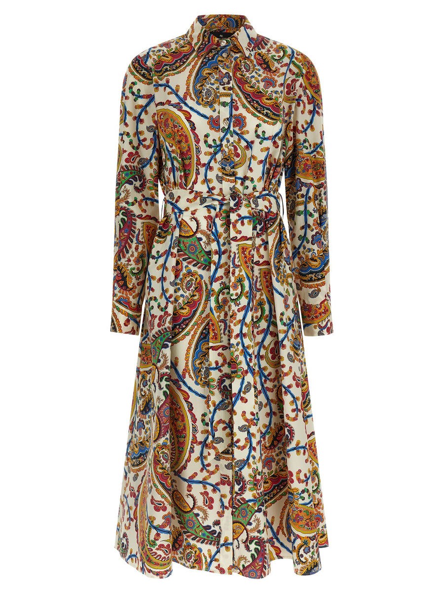 Etro 100% Cotton dress in multicolor